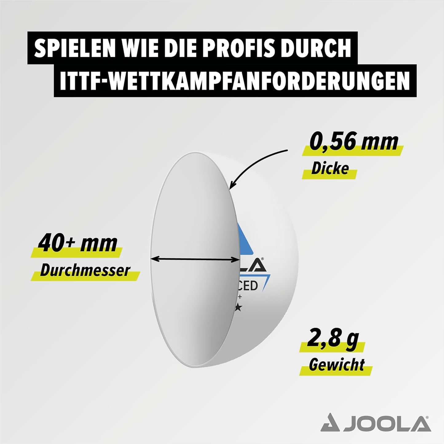 Balls for table tennis Joola Outdoor ball 6 pcs (42181)