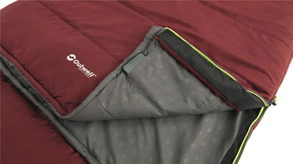 Sleeping bag Outwell Contour Lux Reversible/-3°C Red Right (230383)
