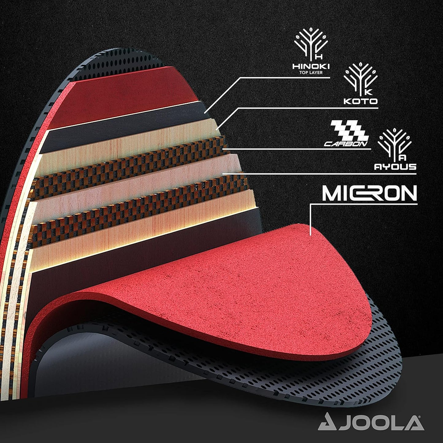 Joola Carbon X Pro Table Tennis Racket (54206)