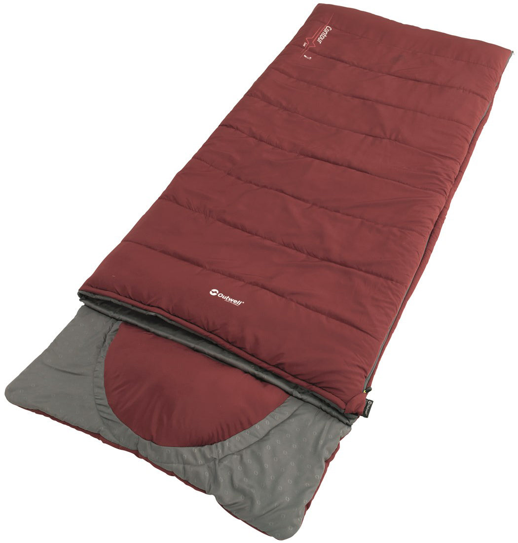 Sleeping bag Outwell Contour Lux Reversible/-3°C Red Right (230383)