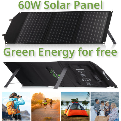 Portable charging device Sonya panel Bresser Mobile Solar Charger 60 Watt USB DC (3810050)