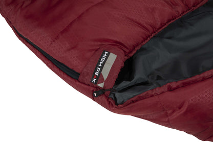 Sleeping bag High Peak Redwood L/-3°C Dark Red/Grey Left (23092)