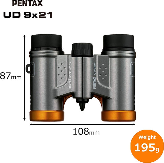 Binoculars Pentax UD 9x21 Gray Orange (61814)