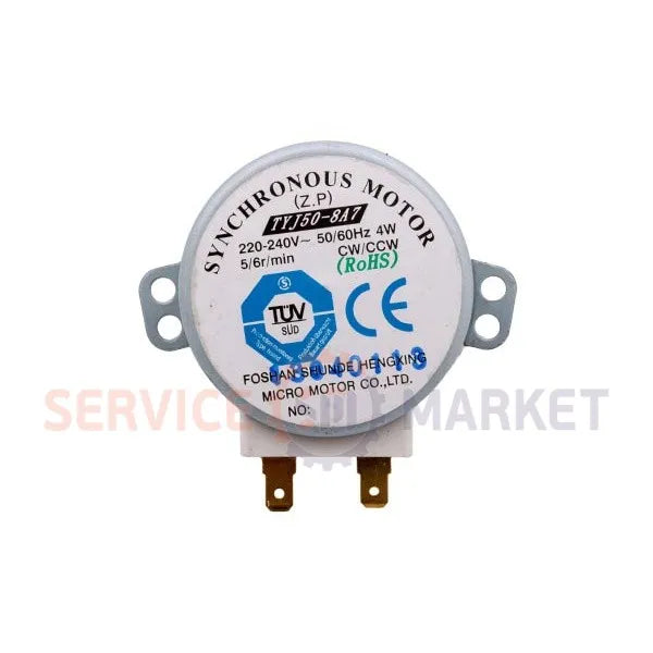 Gorenje Microwave oven tray motor TYJ50-8A7 5/6r/min 240V 4W H(rod)=14mm 