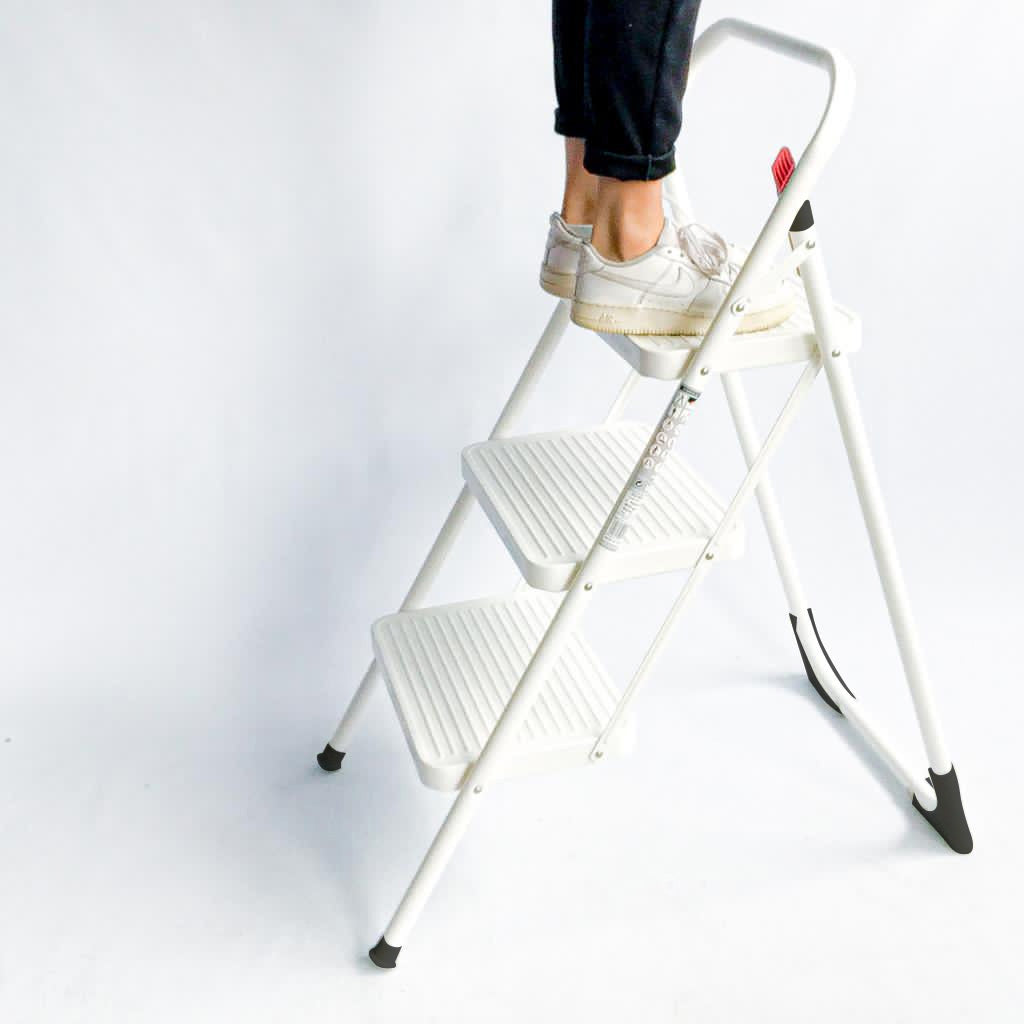 Drabine Rolser Taburete M/11 UNE 3 plates Blanco (MET004-1024)