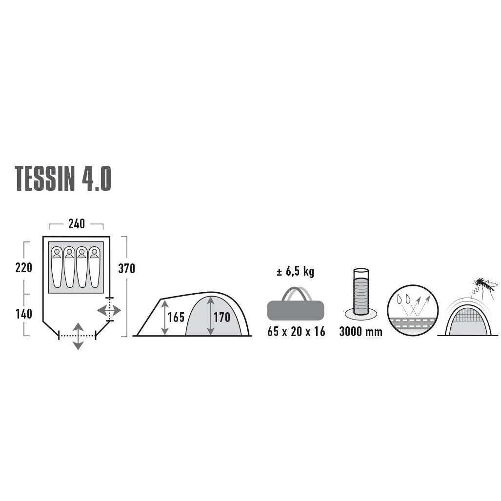 Mantle High Peak Tessin 4.0 Nimbus Gray (10224)