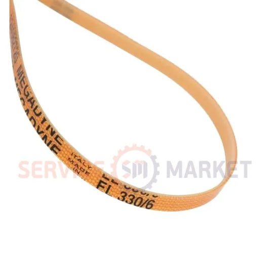 Belt 330/6 EL Megadyne impeller drive for washing machine Zanussi