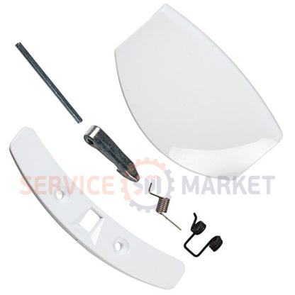 Door (hatch) handle assembly for AEG washing machine white