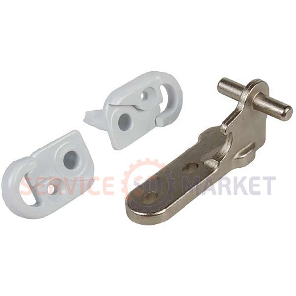 Door hinge (middle left) + bushings (2 pcs.) for Whirlpool refrigerator