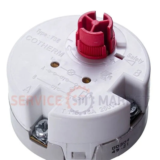 Hi-Therm water heater thermostat Thermowatt RTS3 16A 250V L160, 60/75°C with light bulb outputs