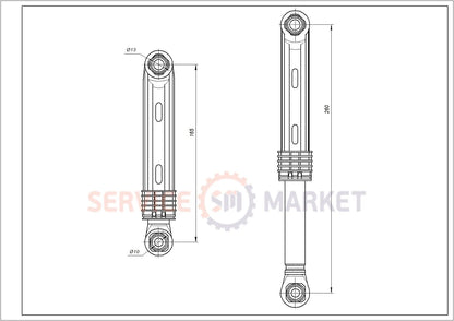 Cima Samsung washing machine drum shock absorber ANSA/ AKS (DC66-00343D)