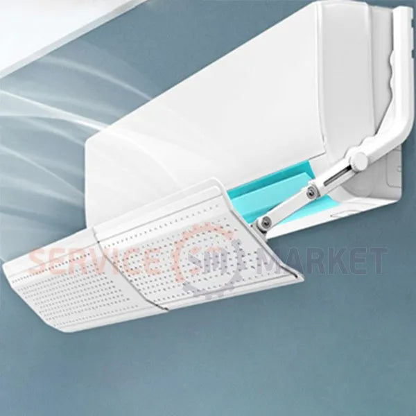Sliding protective screen (deflector) (L=570-1050mm) for the indoor unit of the air conditioner