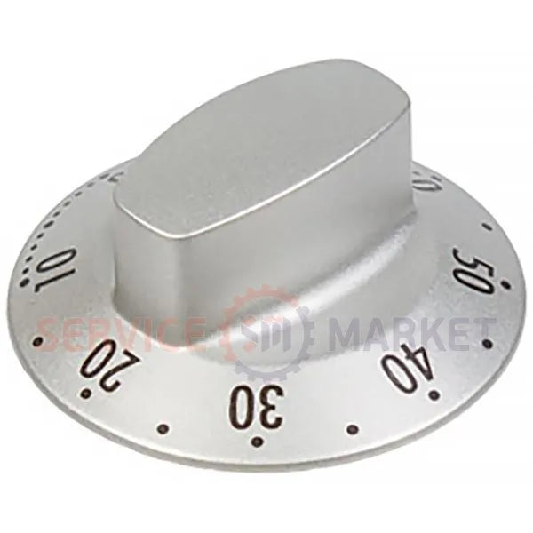 Oven timer knob for Gorenje hob silver