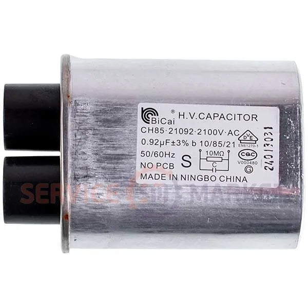 Capacitor HV for microwave oven Electrolux 4055372876 0.92uF CH85 21092 2100V