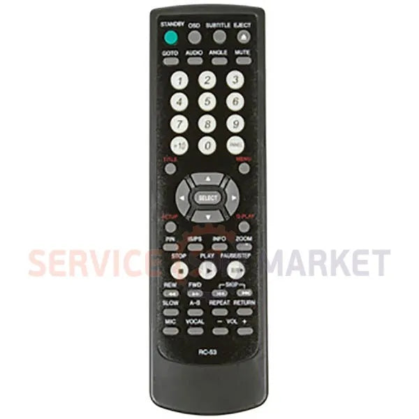 RC-53 BBK DVD player Remote control