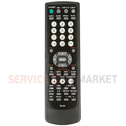 RC-53 BBK DVD player Remote control