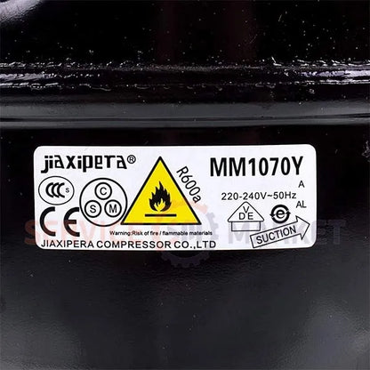 Refrigerator compressor JIAXIPERA MM1070Y R600a 82W (with start relay)