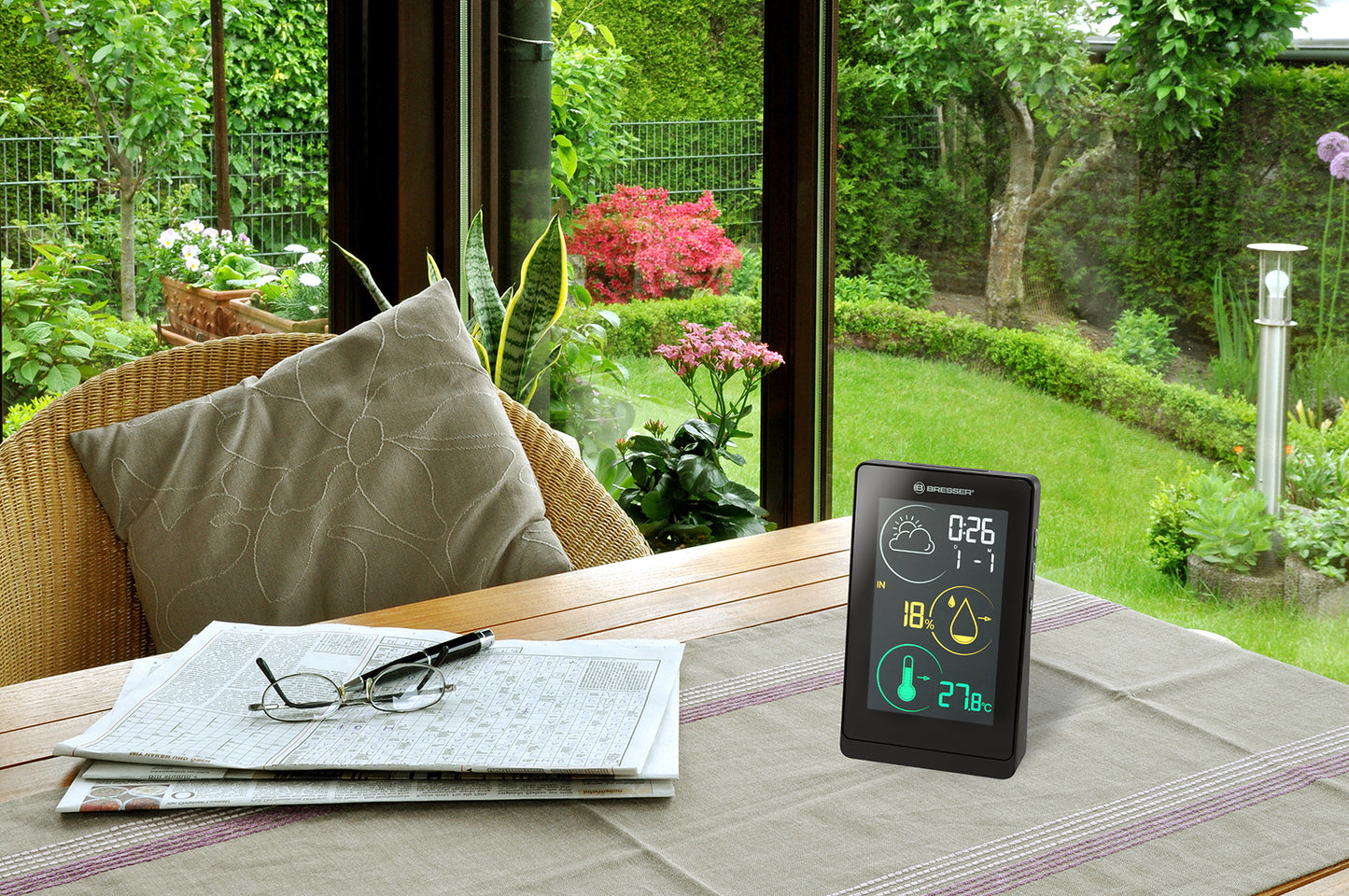 Weather station Bresser Color weather station Temeo Life H Black (7008000CM3000)