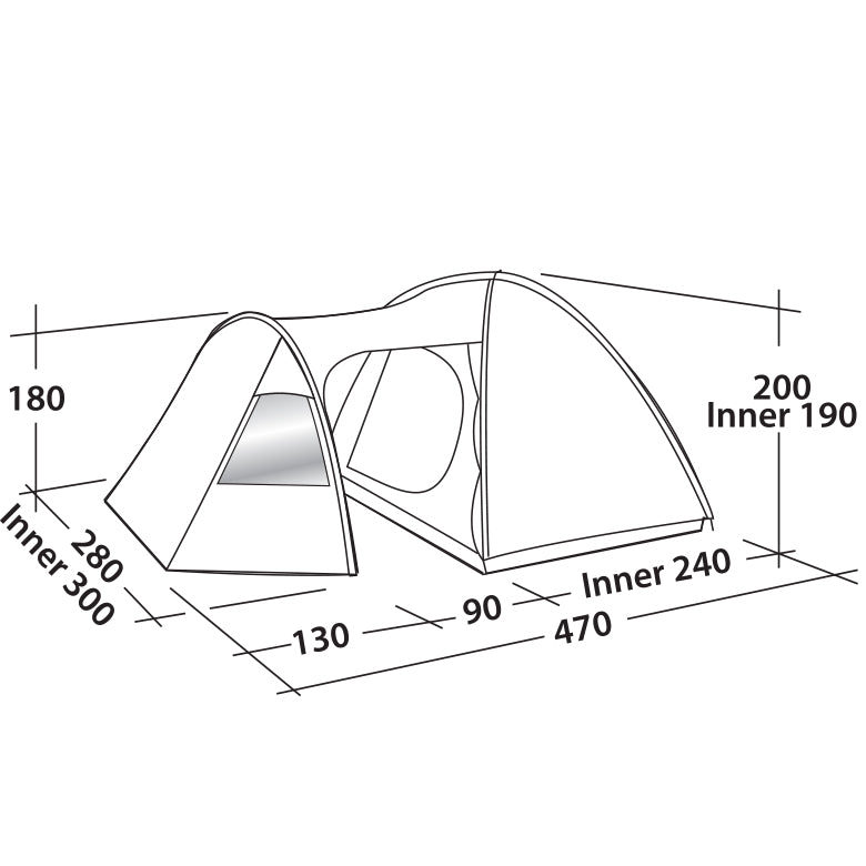 Five-year-old tent Easy Camp Eclipse 500 Rustic Green (120387)