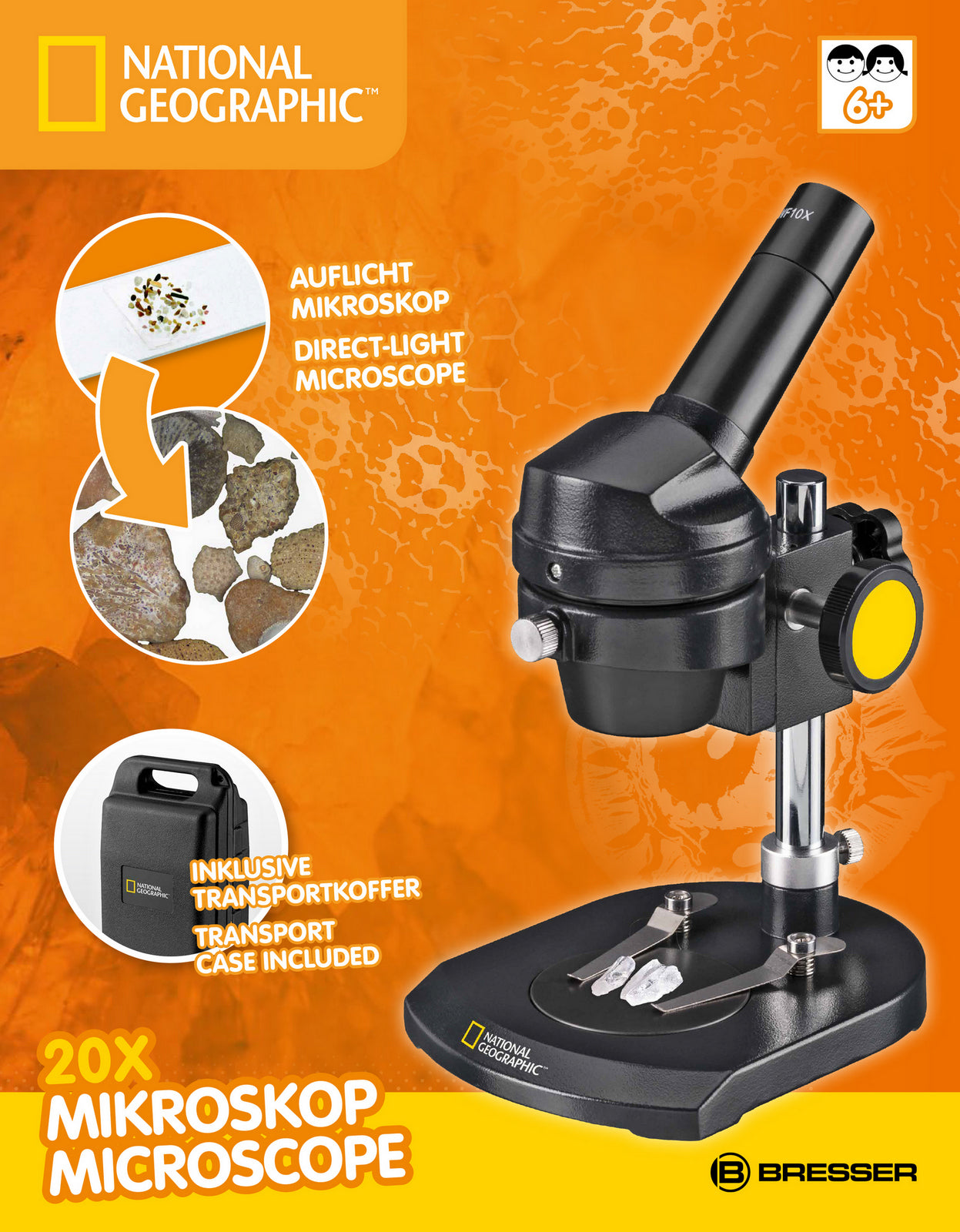Microscope National Geographic Mono 20x (with case) (9119100)
