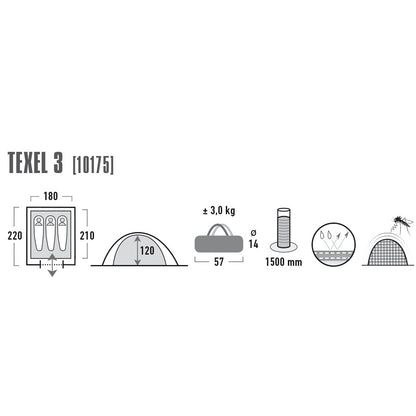 High Peak Texel 3 Blue/Grey (10175)