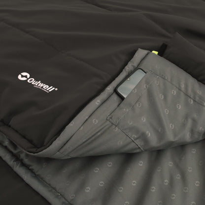 Sleeping bag Outwell Contour Reversible/+2°C Midnight Black Left (230300)