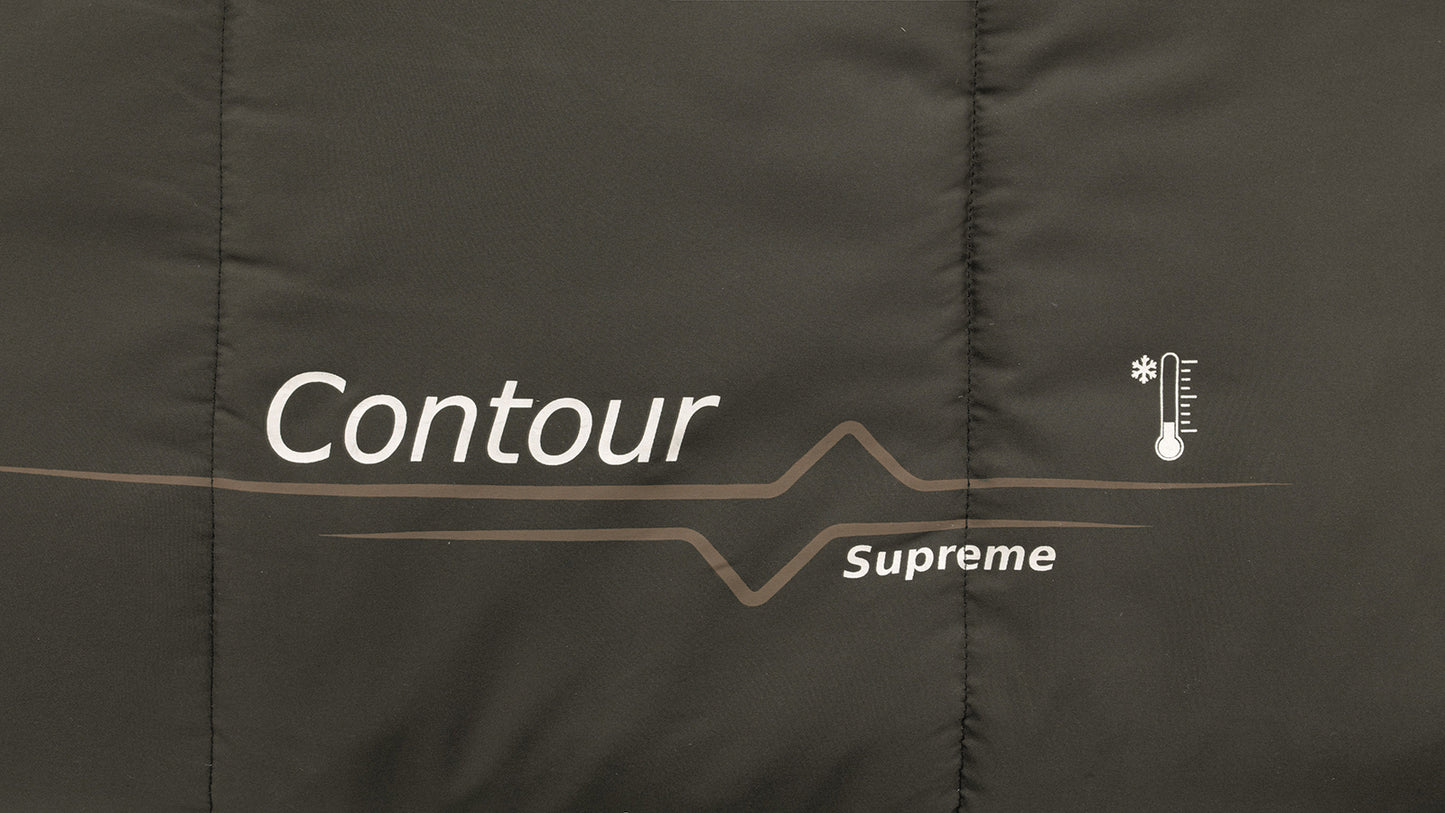 Sleeping bag Outwell Contour Supreme Reversible/-4°C Coffee Left (230369)