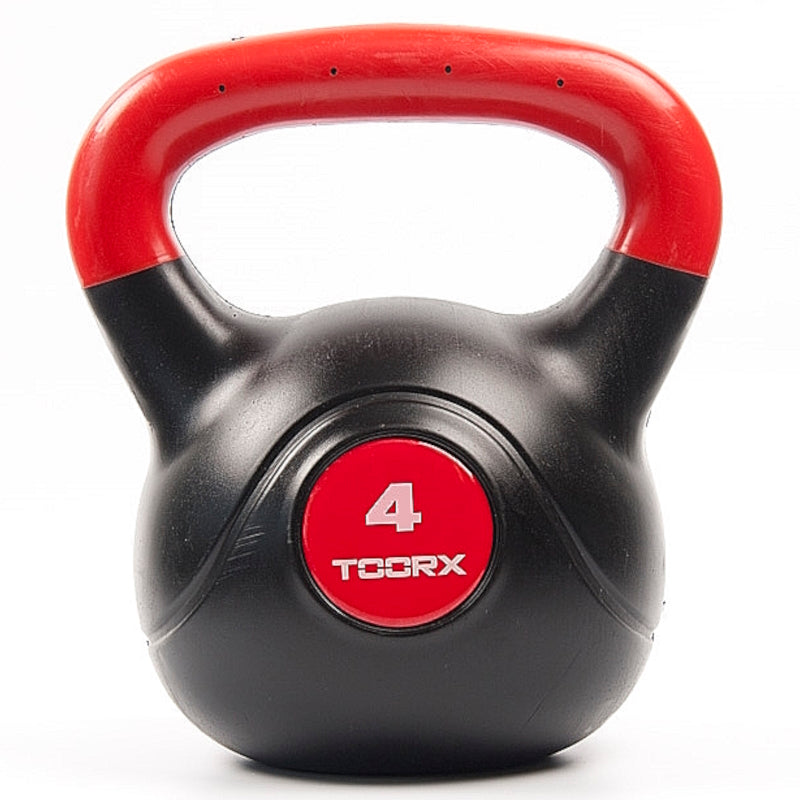 Гиря вінілова Toorx PVC 4 кг Black/Orange (KRP-4)