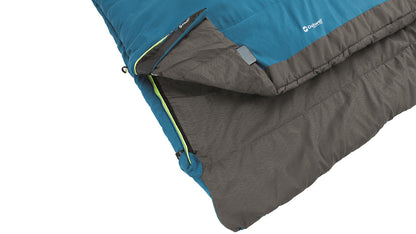 Sleeping bag Outwell Celebration Lux Double/+2°C Blue Left (230371)