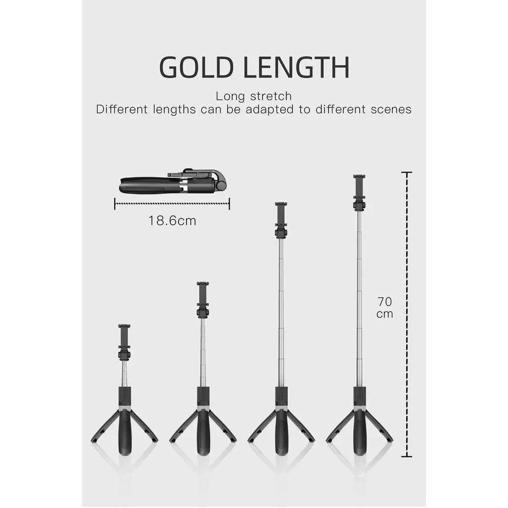 Selfie stand H1 Wireless Bluetooth remote Selfie Stick tripod monopod stand Phone holder 3 IN 1