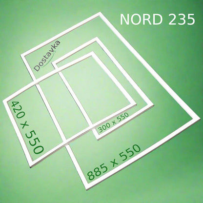 Seals (885*550 420*550 300*550) for 3-chamber refrigerator Nord NORD 235