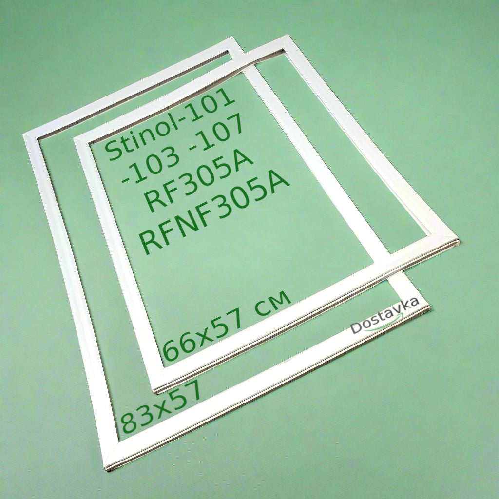 Indesit 16/Stinol 101, 107, RF305 refrigerator doors Seals 57*83 and 57*65