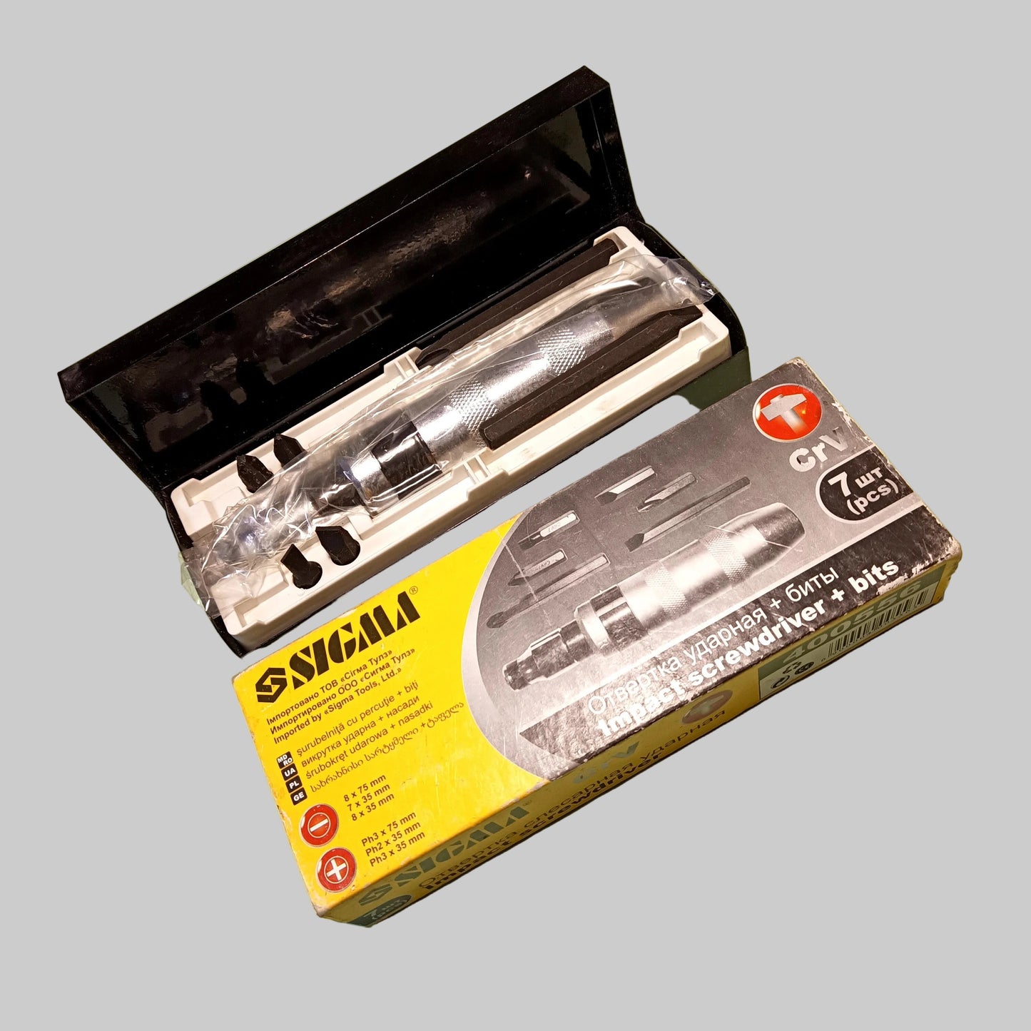 Sigma Impact Screwdriver + Bit Set (7 pcs) (automatic) (400556)