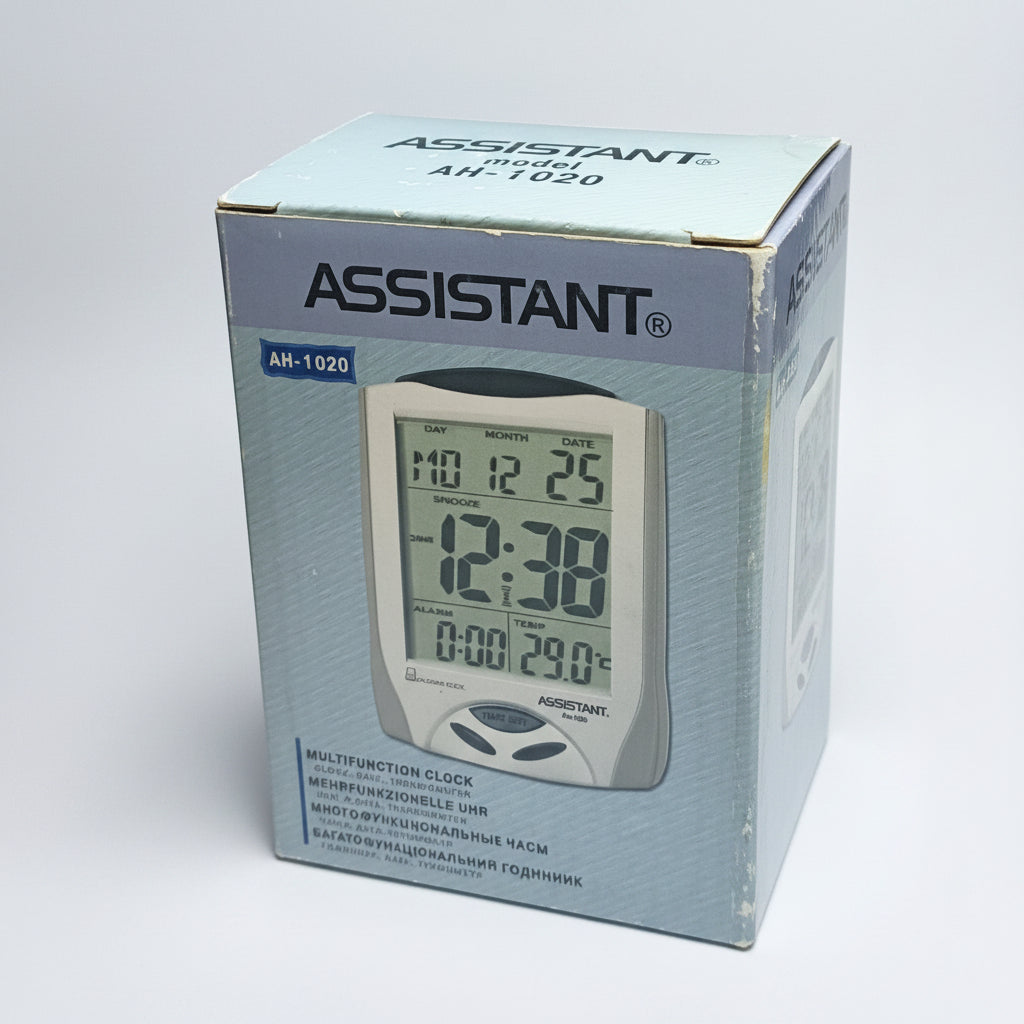 Assistant Multi-functional Clock AH-1020 (Thermometer, Hygrometer)