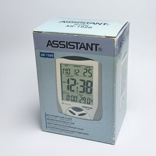 Assistant Multi-functional Clock AH-1020 (Thermometer, Hygrometer)