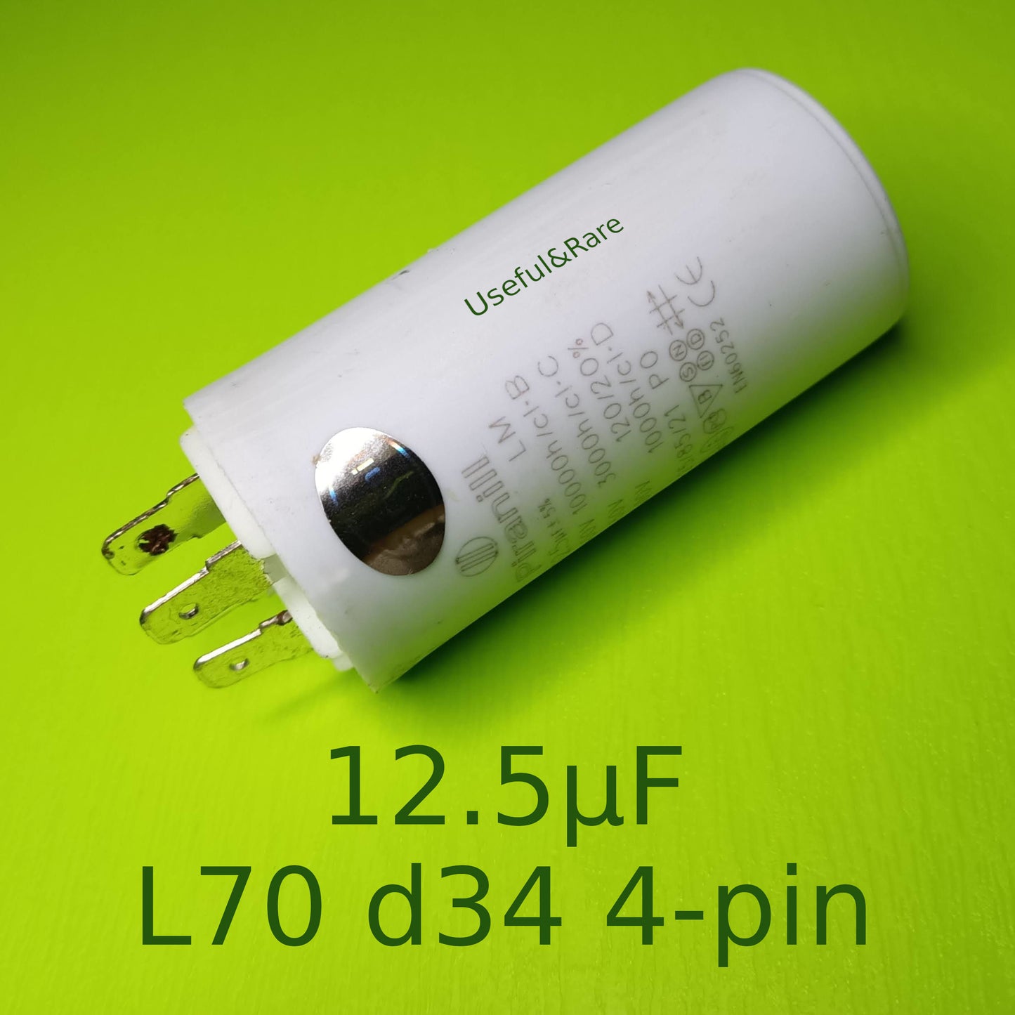 12.5µF L70 d34 4-pin