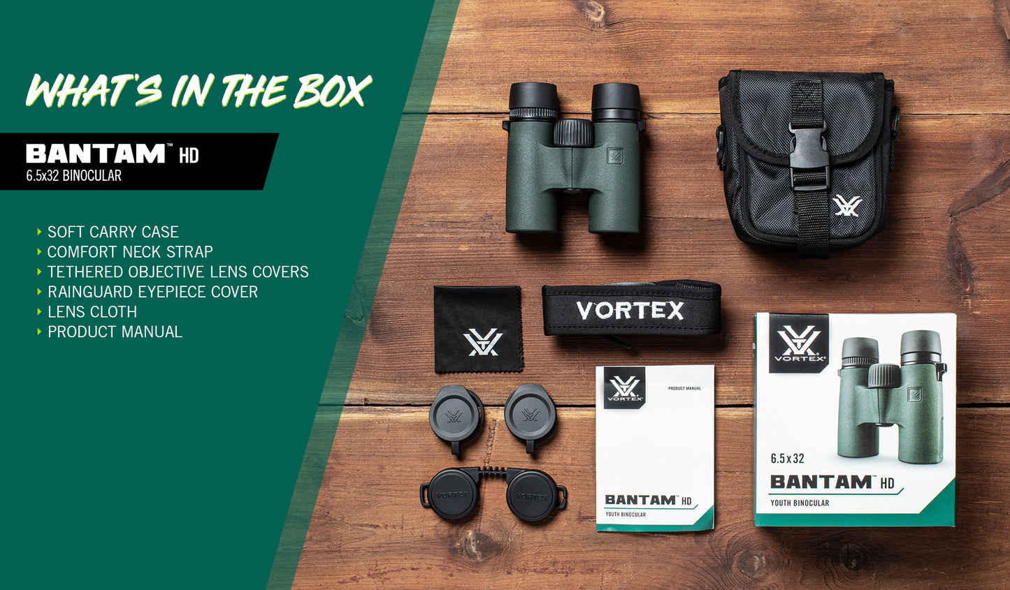 Binoculars Vortex Bantam HD 6.5x32 WP (BTM-6532) 