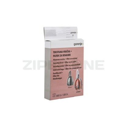 Fabric bag + motor filter for Gorenje vacuum cleaner