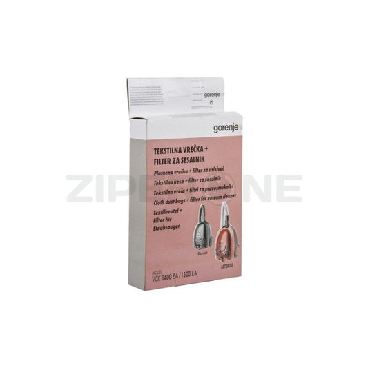 Fabric bag + motor filter for Gorenje vacuum cleaner
