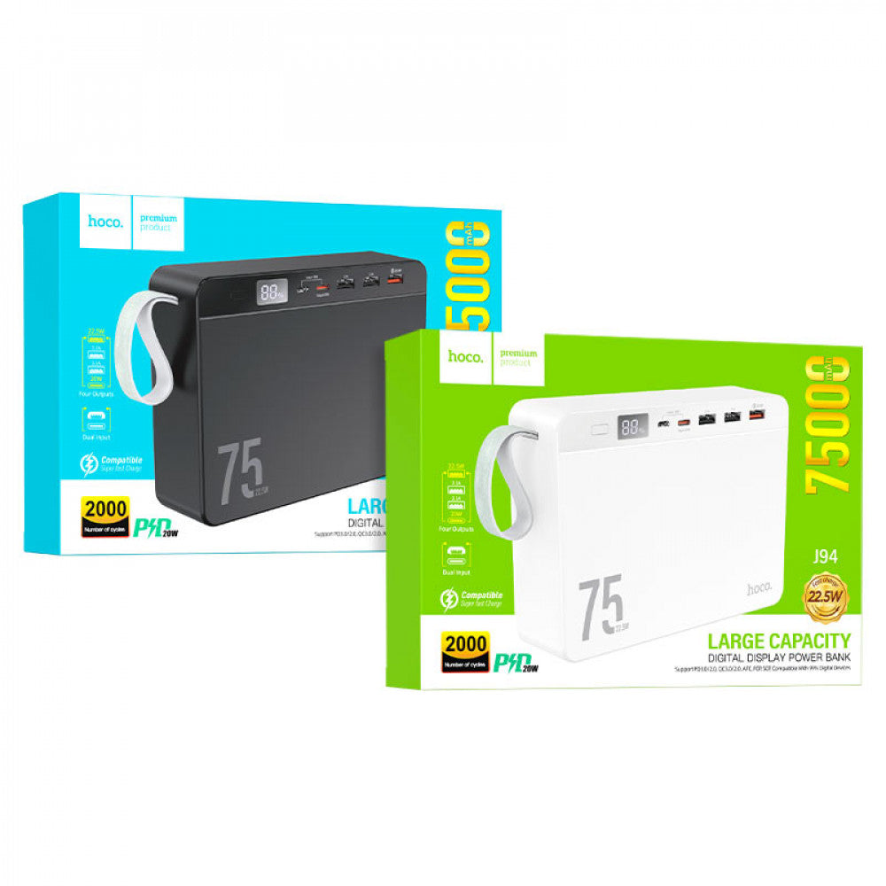 Power Bank 75000 mAh | 22.5W - Hoco J94