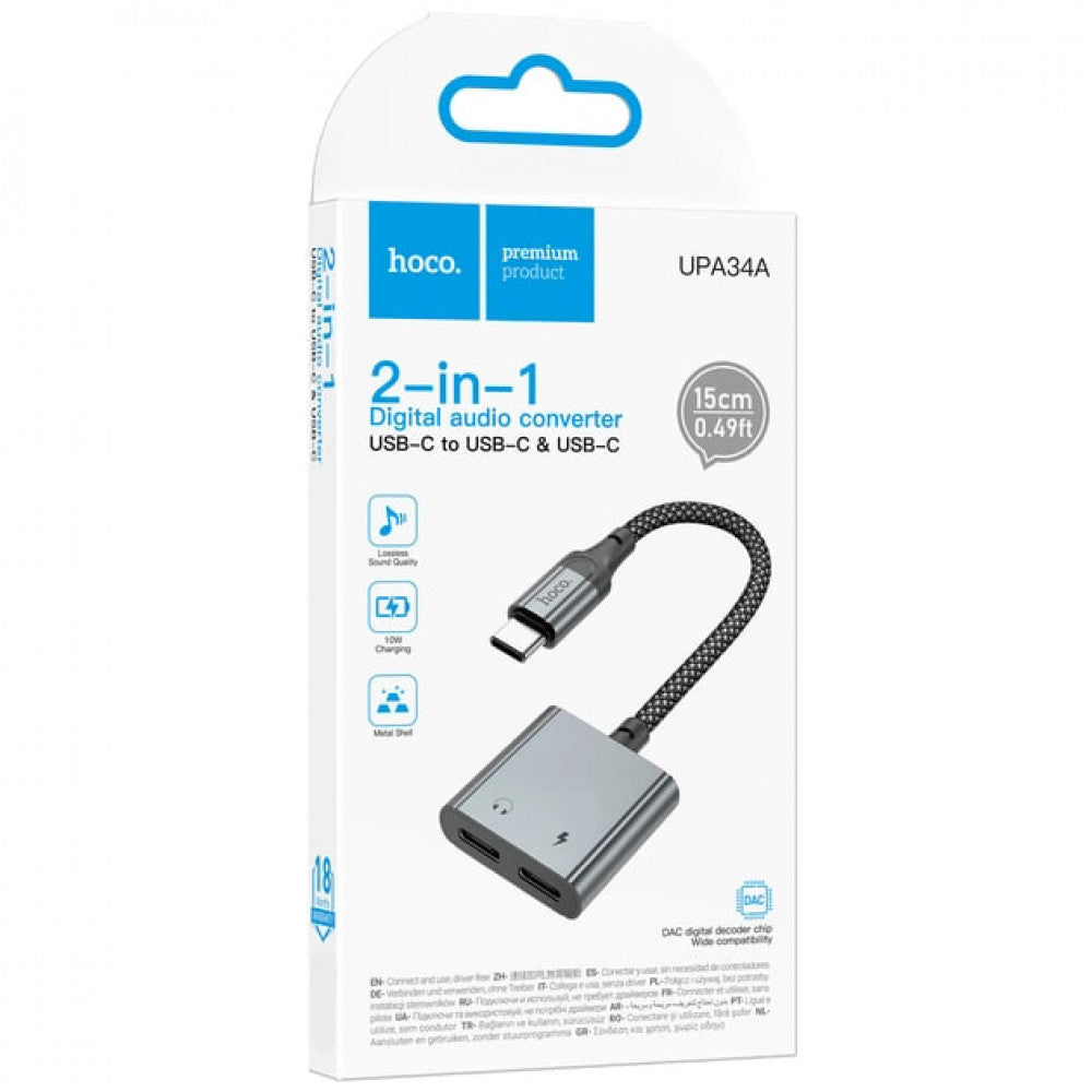 Адаптер USB-C — USB-C — Hoco UPA34A