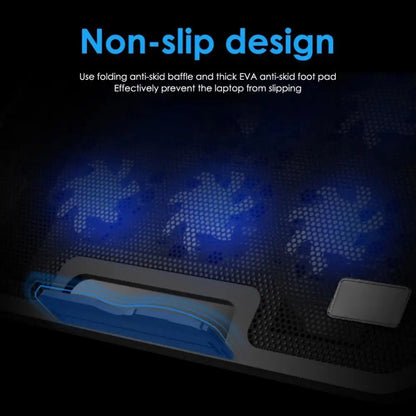 Laptop Cooling Pad with Cooler H9 (2 USB Ports + 6 Fans)