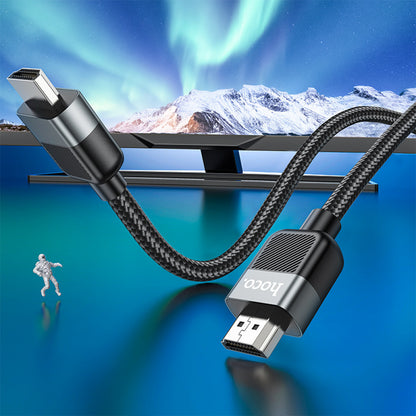 HDMI 2.0 Male to Male 4K HD Data Cable (1m) – Hoco US09 – Black