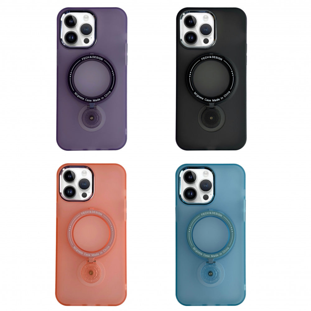 Cover Cases Stand Case with MagSafe iPhone 15 Pro - Black