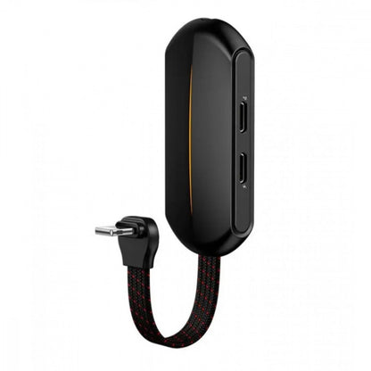 Adapter Lightning To 3.5mm &amp; Dual Lightning Baseus (CALL47-01) 3 in 1 L47 Black