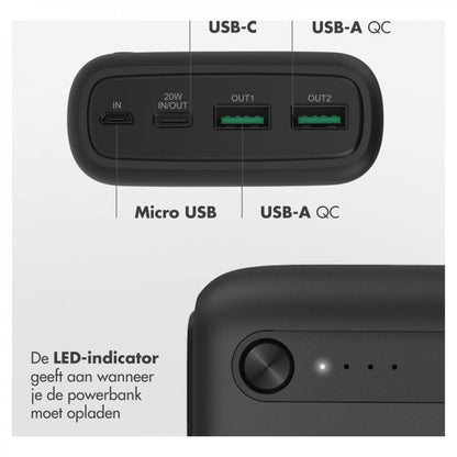 Power Bank 27000 mAh | PD20W — Imoshion  — White