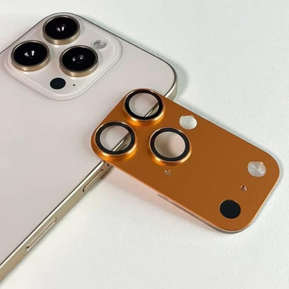 Fake Camera Glass Plastic Color — iPhone 15-16 Pro Max — Orange