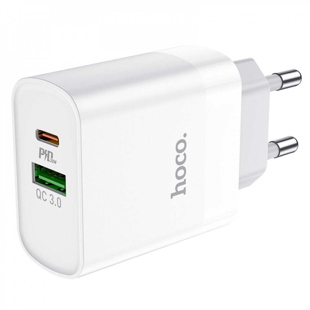Home Charger 20W PD QC3.0 Hoco C80A – White