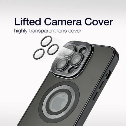 Electroplate Matte Case With Magsafe iPhone 15 Pro - Dark Blue