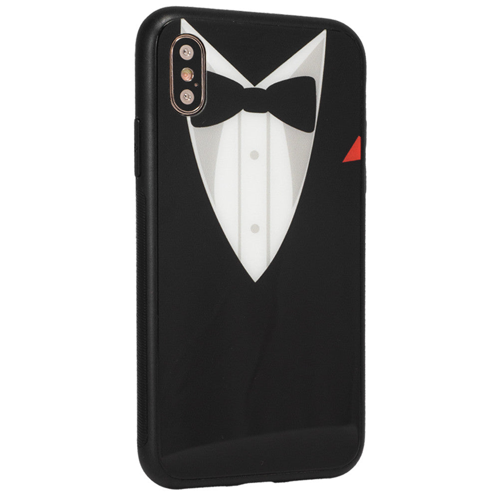 Glass with print TPU Case iPhone Xs — Costume